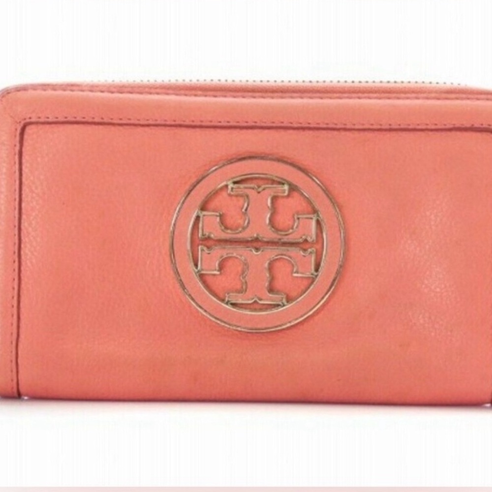 Tory Burch Coral Long Wallet